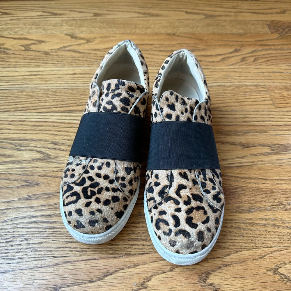STEVE MADDEN Leopard Sand.  Slip on.   Sneaker. 9.5 Medium